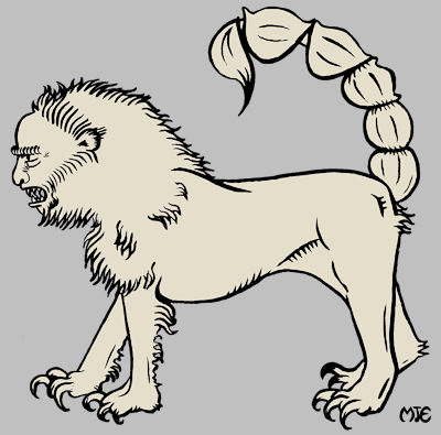 Manticore (illustration by MJE)